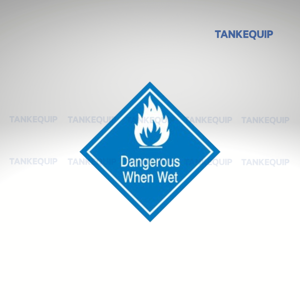 Dangerous when wet warning signs